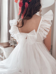 Jasmine White Sparkle Girls Christmas Dress SIZE 1 & 2 - A Little Lacey