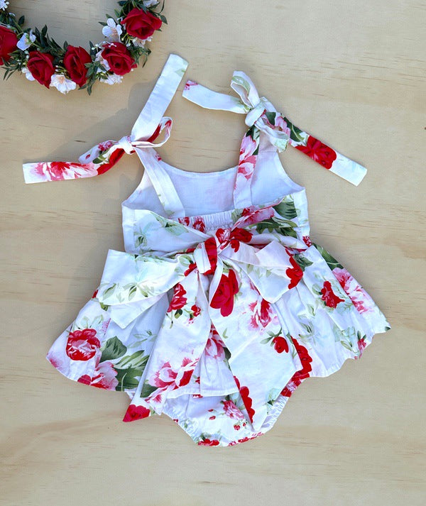Josephine Floral Baby Romper - Christmas Dresses and Rompers