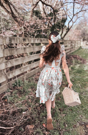 Josephine Floral Christmas Dress - Size 2 - A Little Lacey