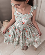 Josephine Floral Christmas Dress - Size 2 - A Little Lacey