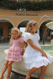 Josie Dusty Pink Girls Dress - A Little Lacey