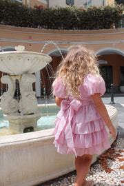 Josie Dusty Pink Girls Dress - A Little Lacey