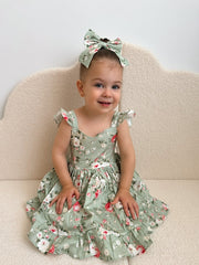 Josephine Floral Christmas Dress - Size 2 - A Little Lacey