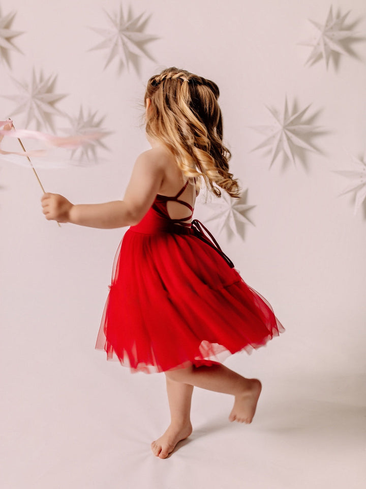 Juniper Girls Red Christmas Dress for festive celebrations