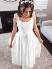 Leilani Girls Ivory Dress - A Little Lacey