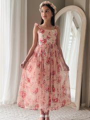 Leilani Girls Dress Pink Floral - A Little Lacey