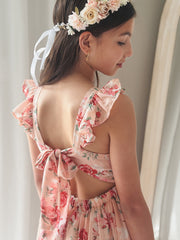 Leilani Girls Dress Pink Floral - A Little Lacey