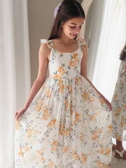 Leilani Girls Dress Spring Floral - A Little Lacey