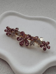 Lila Crystal Girls Barrette - A Little Lacey