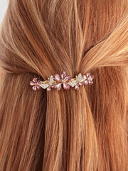 Lila Crystal Girls Barrette - A Little Lacey