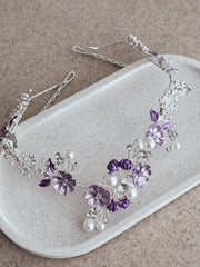 Lilac Bloom Girls Headband - A Little Lacey