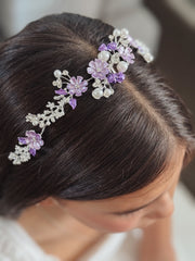 Lilac Bloom Girls Headband - A Little Lacey