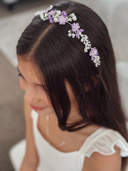 Lilac Bloom Girls Headband - A Little Lacey