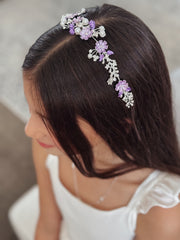 Lilac Bloom Girls Headband - A Little Lacey