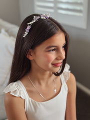 Lilac Bloom Girls Headband - A Little Lacey