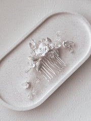 Lily Flower Girl Porcelain Hair Comb - A Little Lacey