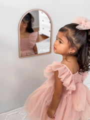 Lotus Dusty Pink Ruffle Dress Size 1 - A Little Lacey