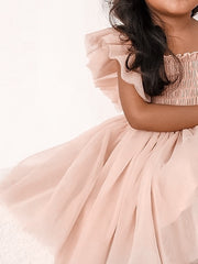 Lotus Dusty Pink Ruffle Dress Size 1 - A Little Lacey