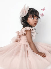 Lotus Dusty Pink Ruffle Dress Size 1 - A Little Lacey