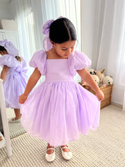 Lucy Girls Lilac Midi Dress - A Little Lacey