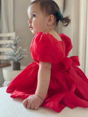 Lucy Baby Girls Red Christmas Romper - A Little Lacey