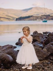 Layla Girls Ivory Tutu Dress - A Little Lacey