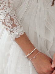 Little Pearl Charms Girls Bracelet - A Little Lacey