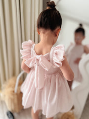 Lottie Girls Light Pink Dress - A Little Lacey