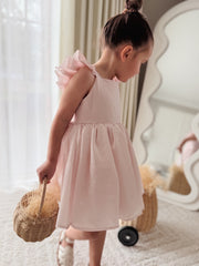 Lottie Girls Light Pink Dress - A Little Lacey