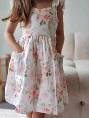 Lucinda Girls Floral Dress - A Little Lacey