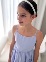 Luna White Beaded Headband - A Little Lacey
