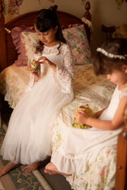 Madeleine Girls White Dress - A Little Lacey