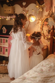 Madeleine Girls White Dress - A Little Lacey