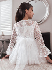 Madeleine Girls White Dress - A Little Lacey