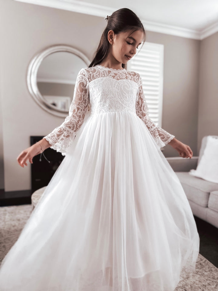Madeleine Girls White Dress