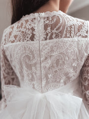 Madeleine Girls White Dress - A Little Lacey