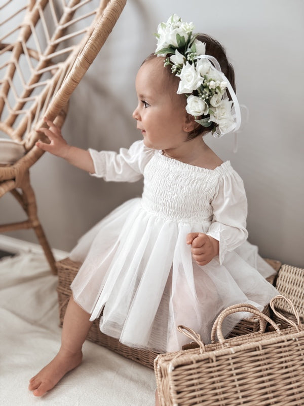 Baby girl clearance white casual dress