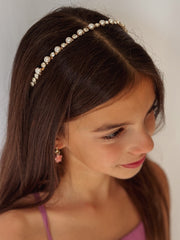 Maisie Girls Gold Headband - A Little Lacey