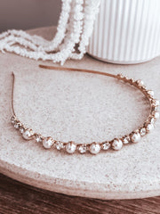 Maisie Girls Gold Headband - A Little Lacey