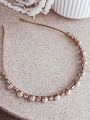 Maisie Girls Gold Headband - A Little Lacey