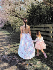 Meadow Floral High Low Girls Dress - A Little Lacey