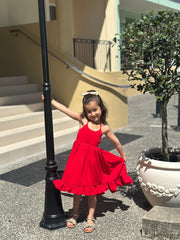 Mia Red Christmas Dress - A Little Lacey