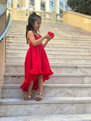 Mia Red Christmas Dress - A Little Lacey