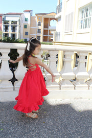 Mia Red Christmas Dress - A Little Lacey