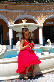 Mia Red Christmas Dress - A Little Lacey