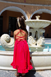 Mia Red Christmas Dress - A Little Lacey