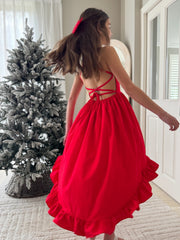 Mia Red Christmas Dress - A Little Lacey