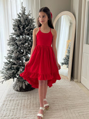 Mia Red Christmas Dress - A Little Lacey