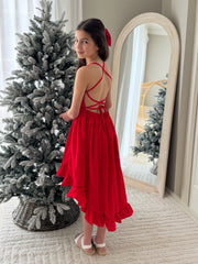 Mia Red Christmas Dress - A Little Lacey