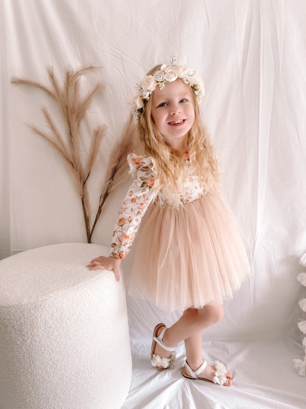 Millie Rose Girls Long Sleeve Dress - Easter Collection